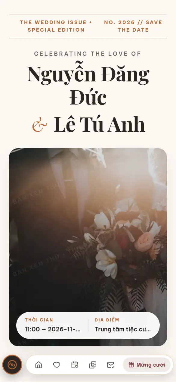 Modern Editorial Chic (Tạp Chí Cưới Châu Âu)